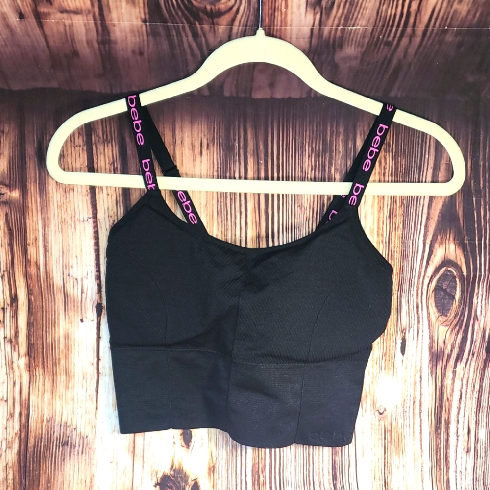 Black Bebe Sports Bra